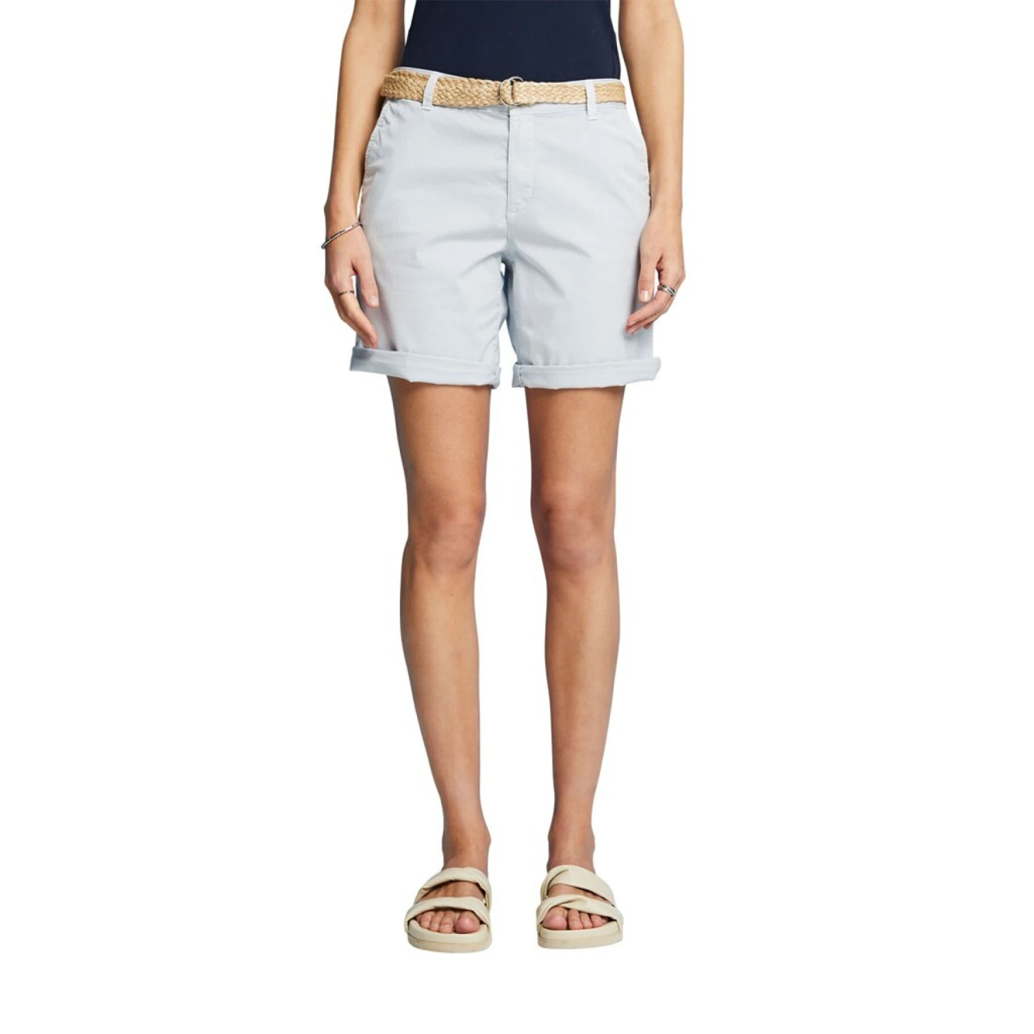 Shorts Mit Geflochtenem Bund Aus Bast, Damen Esprit – Bild 2