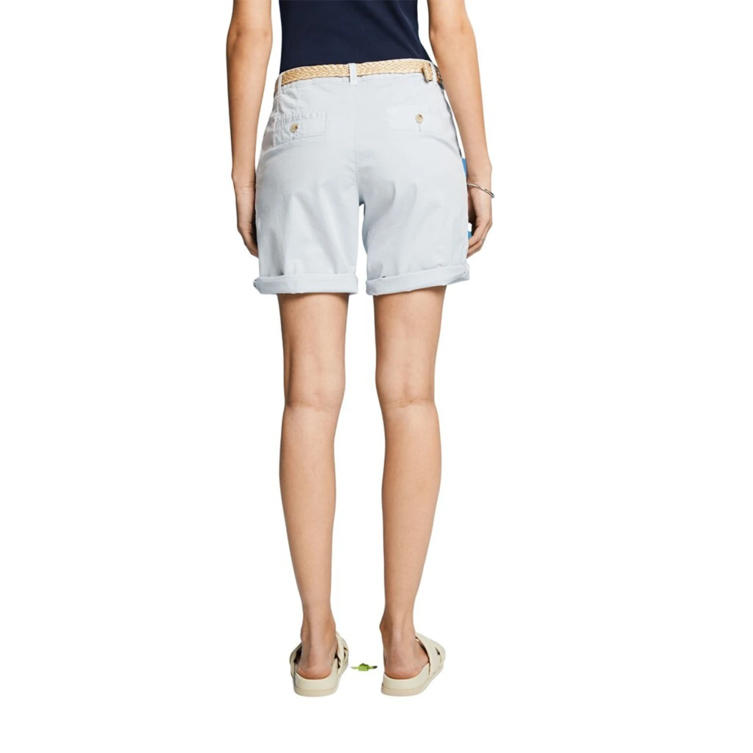 Shorts Mit Geflochtenem Bund Aus Bast, Damen Esprit – Bild 3