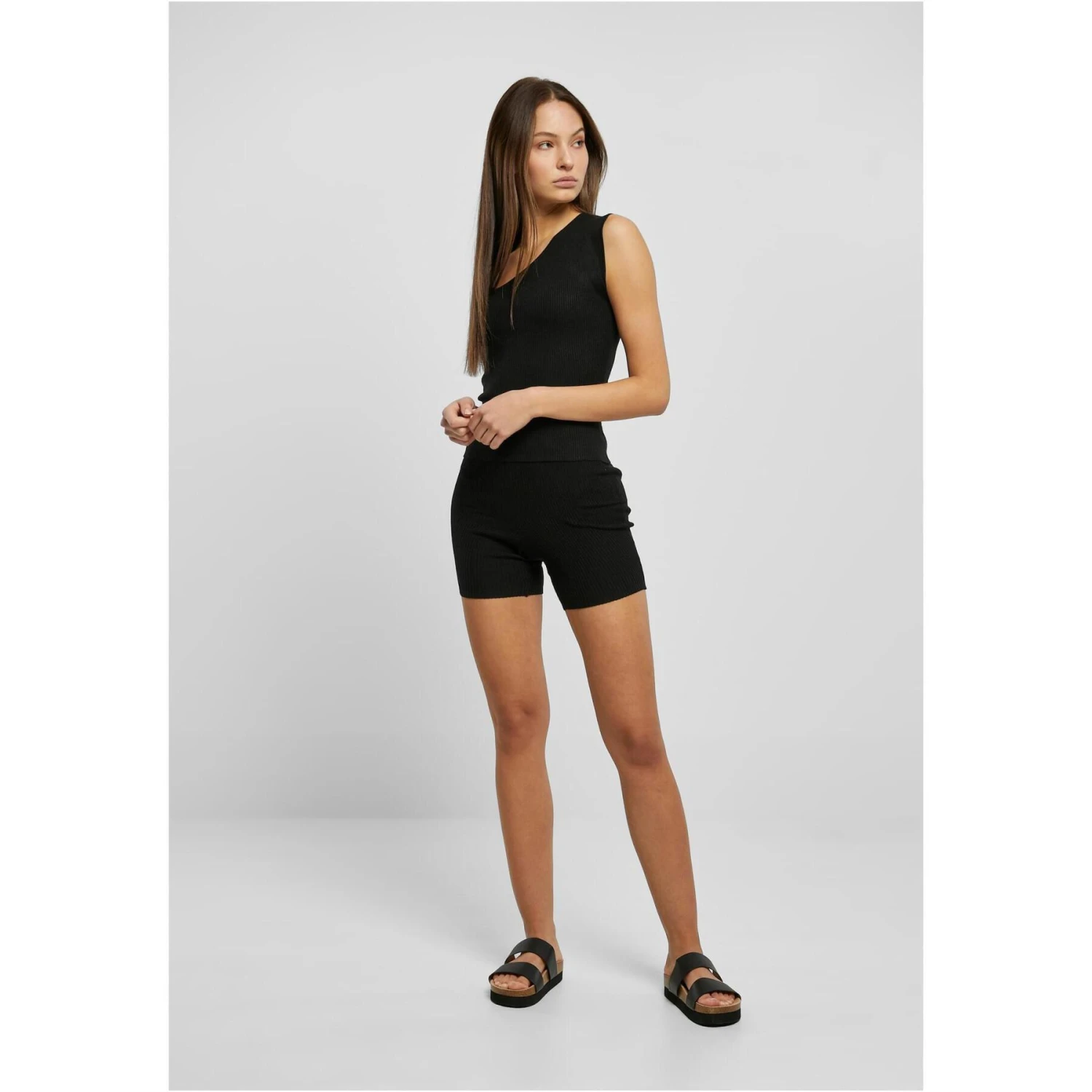 Asymmetrisches Damen-Top Aus Strick Urban Classics Rib – Bild 2